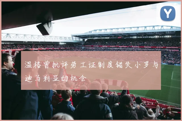 温格曾批评劳工证制度错失小罗与迪马利亚的机会